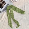 Long Black White Polka Dot Chokers Necklaces for Women Girls French Thin Soft Ribbon Neck Chain Party Formal Dress Accessories