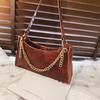 SCIONE Net Red Small Black Bag Female 2019 Autumn and Winter New Fashion Retro One-shoulder Armpit Bag