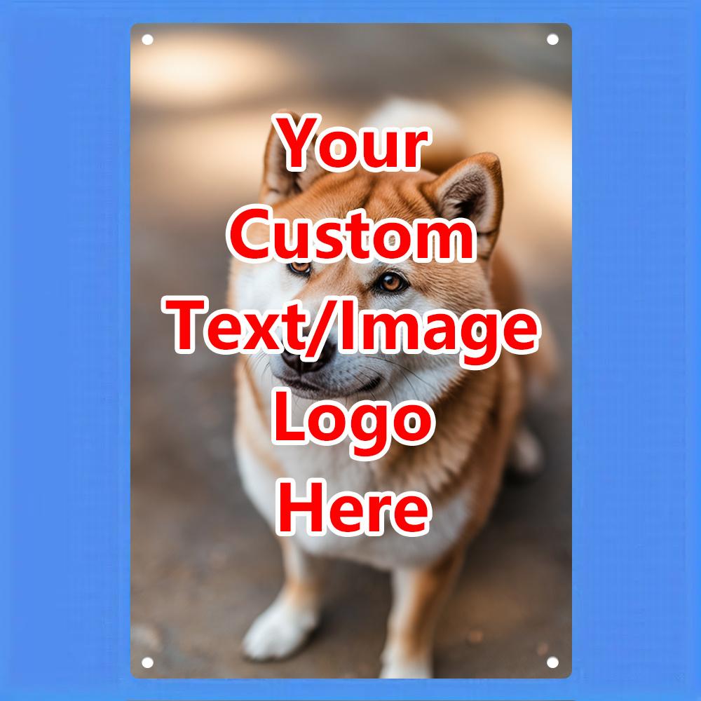 

Custom Photo Metal Tin Sign Personalized Picture Text Plaque Vintage Wall Art Decor for Home Bar Cafe Garage Ideal Gift for F 20x30cm（7.8x11.8inch）