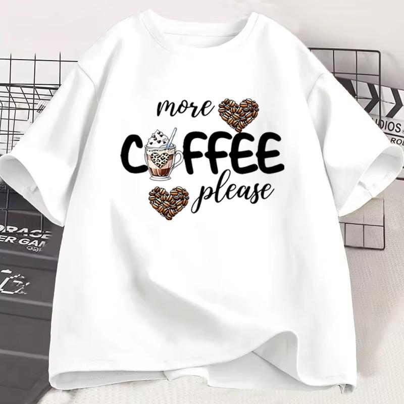 Unisexs Unisexs Books And Coffee Tshirt Retro Casual Short Sleeve Tee Book Coffee Lover Gift Short Sleeve Top For Daily Wear