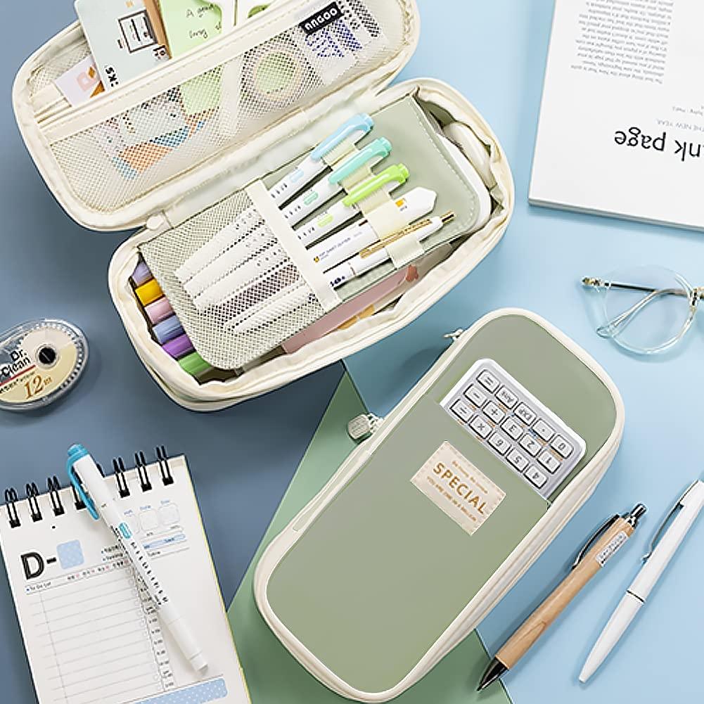Kawaii Pencil Cases Large Capacity Pencil Bag Pouch Holder Box for Girls Office Students Organizer School Stationery Supplies