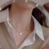 Smiley Face Love Pearl Necklace Niche Light Luxury Fashion Temperament Simple Style