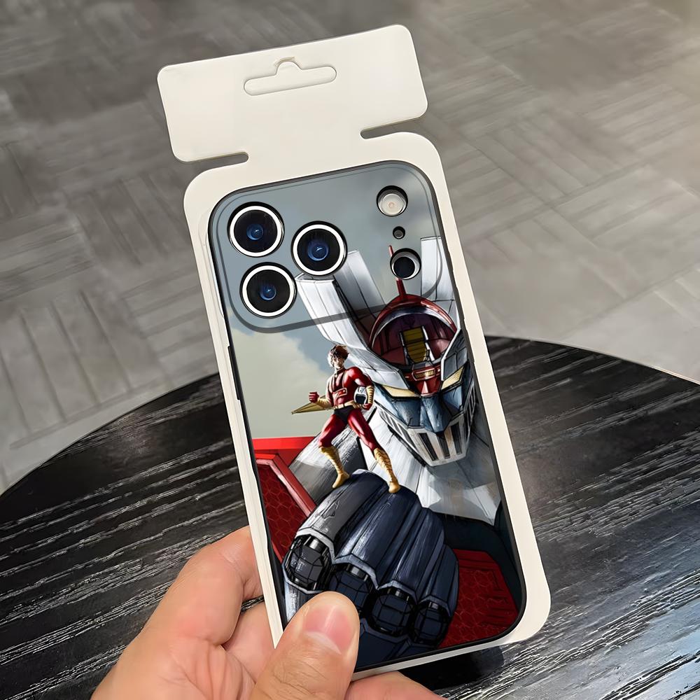 Manga Mazinger Z Anime Phone Case For IPhone 17 Air 16 E Pro Max 15 14 13 Mini 12 Pro 11 Max Plus Black Soft Shell