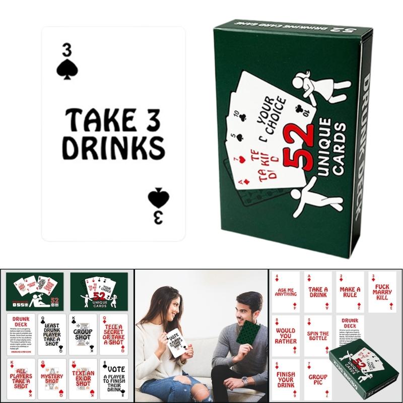 Adult Date Night Interactive Game Card Party Entertainment Playing Cards Creative Drinking Challenges Accessories