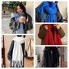 Tassel Winter Cashmere Scarves Mohair Long Shawl Classic Wool Scarf  Student