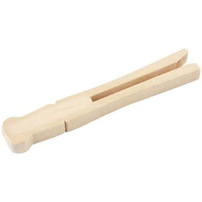 Raw Wood Clothespins - 6 Pcs - Retro Style - Brown Color - Original Decoration