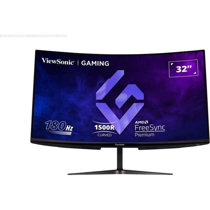 Ecran PC Gamer Incurvé - VIEWSONIC - 32" - FHD - 180Hz - Dalle VA - 1ms - VX3218-PC-MHD