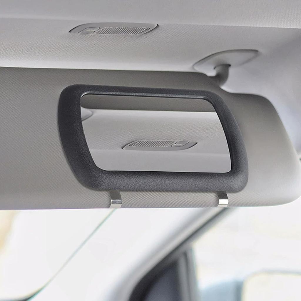 Car Sun Visor Vanity Mirror, Clip-On Automotive Makeup Sun-Shading, Vehicle Sun Visor Cosmetic Vanity Mirror For Women Girls, Universal Interior Car