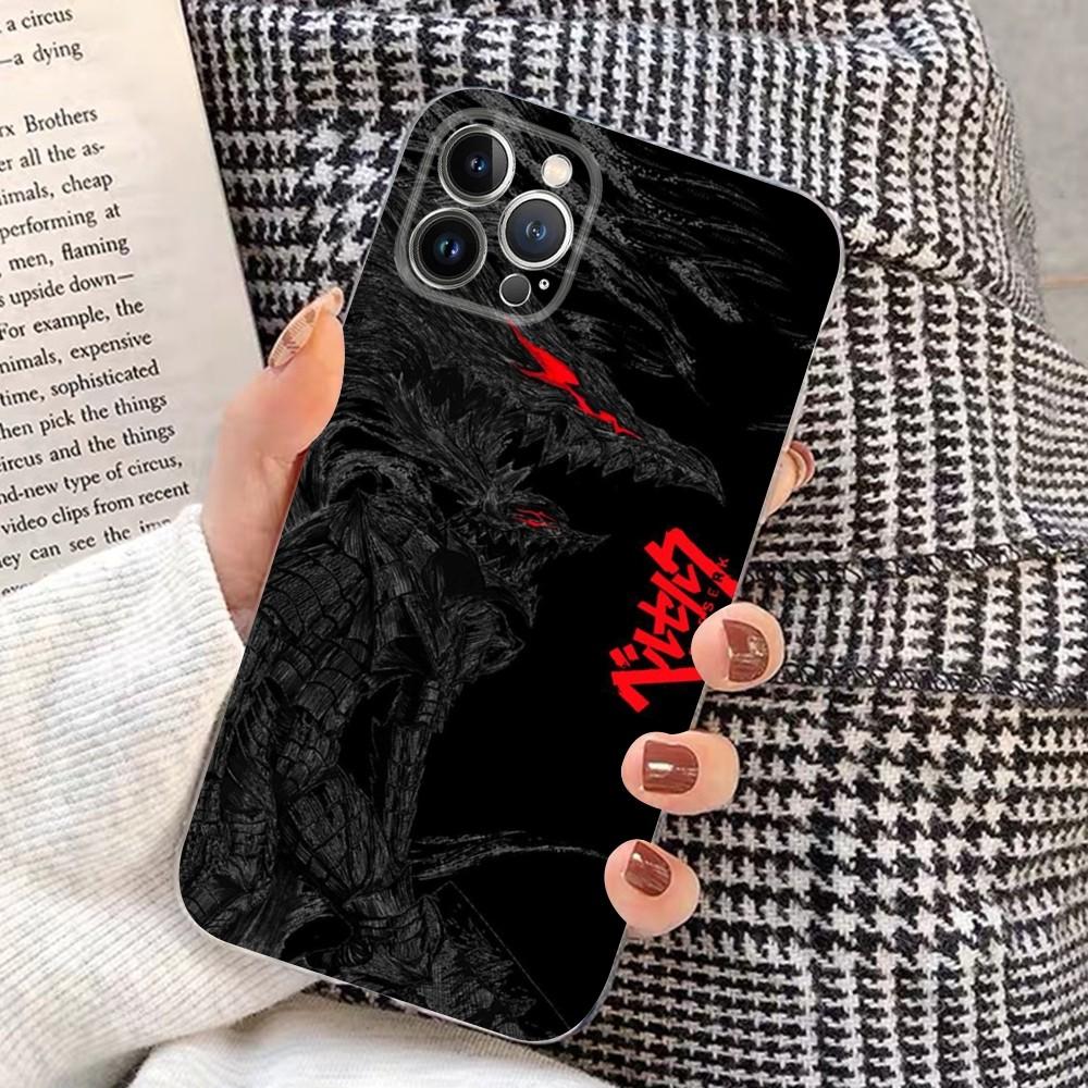 Berserk Comics Anime Phone Case for iPhone 15 8 7 6 6S Plus X SE 2020 XR XS 14 11 12 13 Mini Pro Max Mobile Case