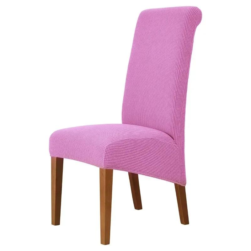 Große Größe Bankett Verstellbarer Stuhlbezug Jacquard Stühle Spandex Bezug Sitzbezüge für Hochlehner Esszimmer Hotel Zuhause