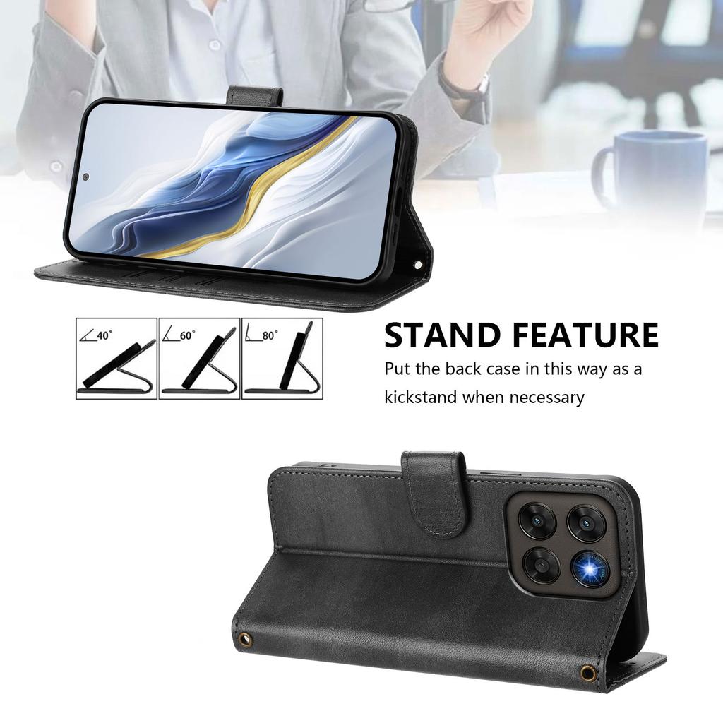For Xiaomi 15T Case with Card Holder Kickstand Leather Phone Back Cover