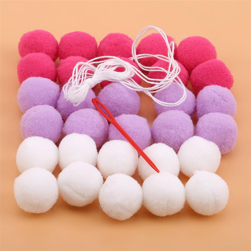Tent Pom Garland Hanging Ornaments Bedroom 1Pc Ball String Wall Hanging