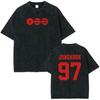 Two Side BTS Arirang World Tour 2026 Seven Member BLACK Washed T-shirt S-5XL
