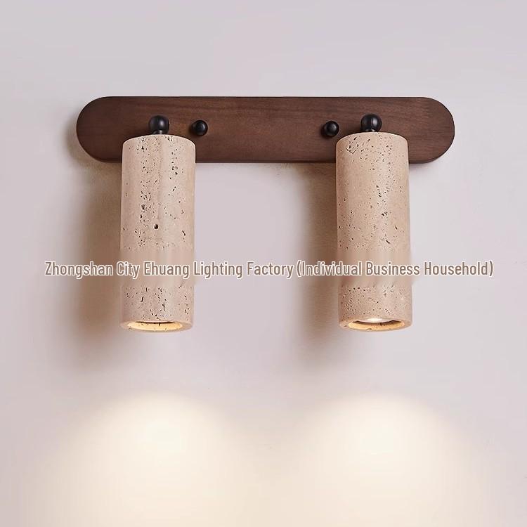 LED Yellow Travertine Wabi-Sabi Spotlight for Living Room, Hallway, Closet, or Store