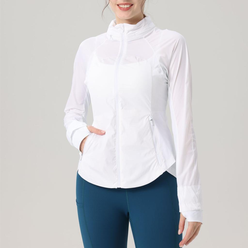 Beliebte Outdoor-Sportarten Sonnenschutz Leichte Eis Yoga Jacke
