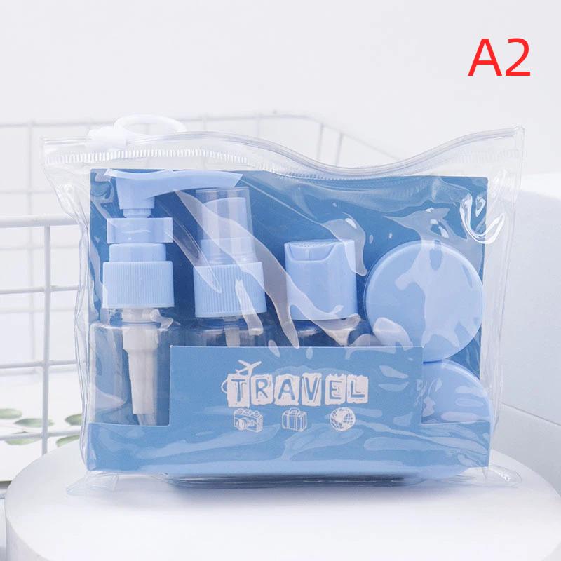 6Pcs Leak Proof Refillable Travel Bottle Set For Toiletries Travel Containers With Zipper Clear Toiletry Bag
