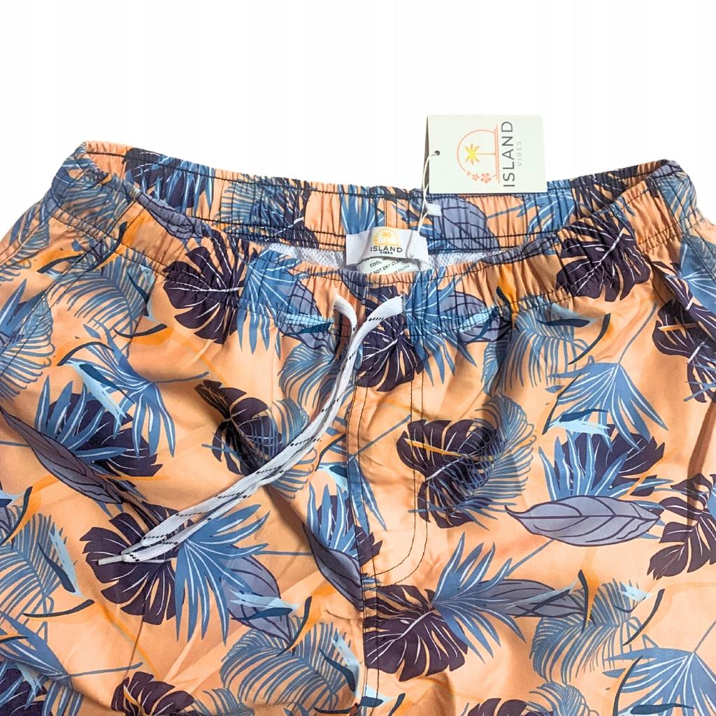 Beach Shorts Youth Hawaiian Shorts Mesh Swim Trunks Slim L