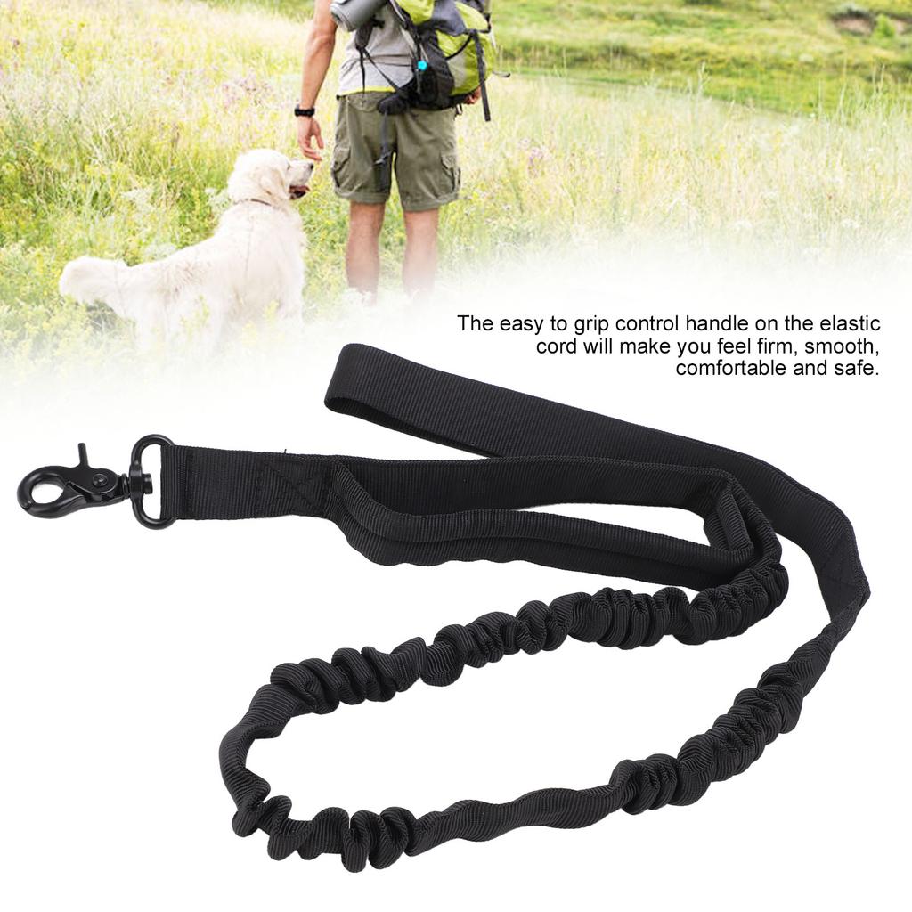 Heavy Duty Bungee Dog Leash Elastic s Rope with 2 Padded Control Handles for Military Dog Training Night Walking