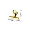 Gold 38mm Long Tail Stainless Steel Clip - Round Head Iron Snack & Stationery Sealer