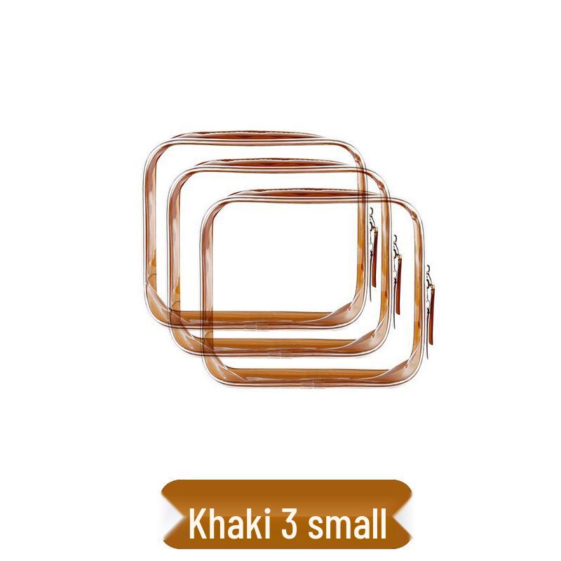 Large Capacity Waterproof Transparent Makeup Bag - Portable Toiletry Organizer for Travel