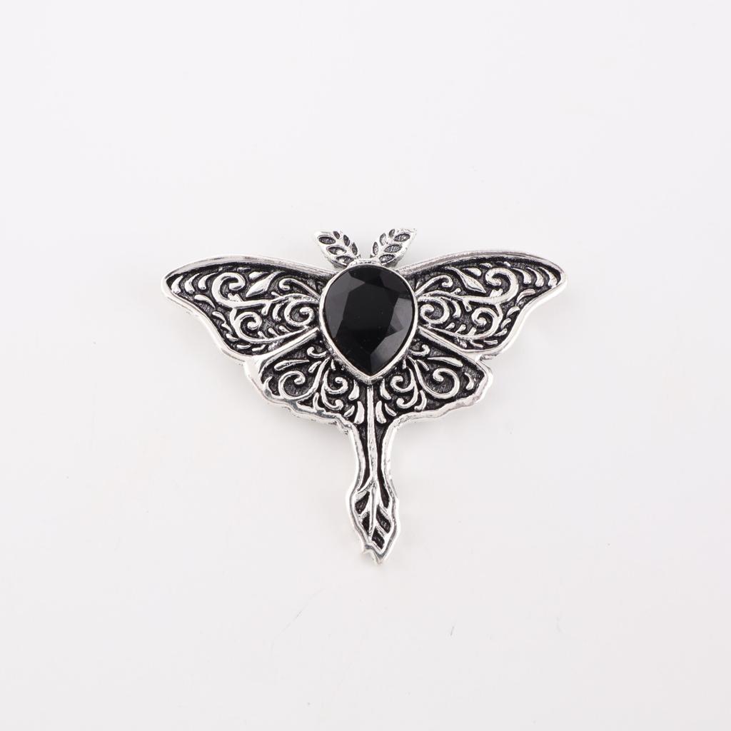 Black Onyx Gemstone 925 Sterling Silver Jewelry Pendant 1.2" For Birthday Gift CP-31-18