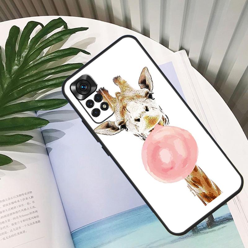 

Cute Cartoon Giraffe Funda For Xiaomi Redmi Note 13 10 11 12 14 15 Pro Plus Case For Redmi 15C 12C 13C 14C 10C 15 Redmi 15 5G