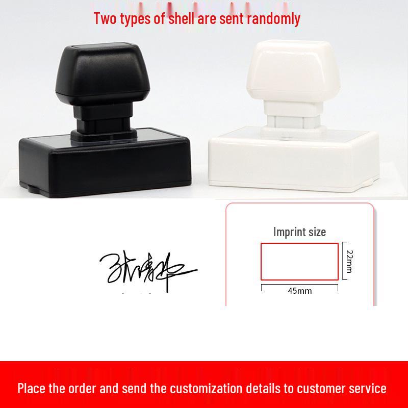Personalized Name Stamp and Handwritten Signature Seal, Custom Engraving 10,000 Uses