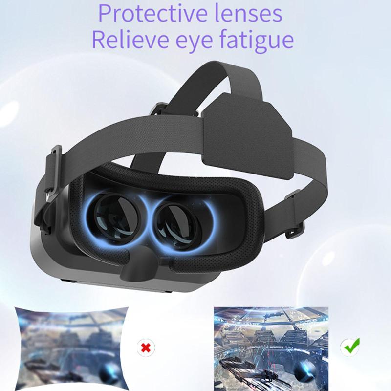 3d Virtual Reality Gaming Glasses Headset Dual Adjustable Focal Lengths Vr Glasses For 4.5-7.0 Inch