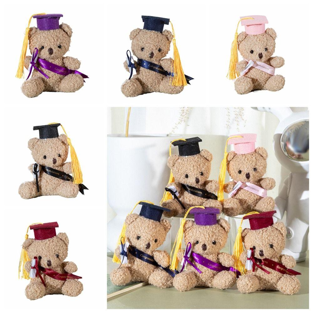 Stuffed Toy Graduation Bear Soft Doll Doctor Bear Plush Toy Students Kindergarten Gifts