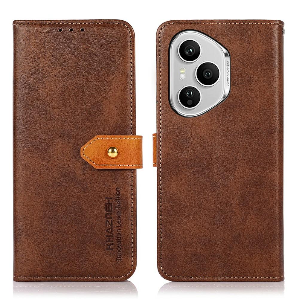

KHAZNEH Для Honor 400 Pro 5G (Глобальный) Кошелек Чехол для телефона Подставка Кожаный Флип-чехол Brown