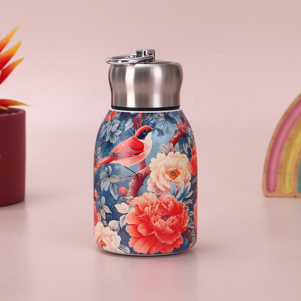 316 Stainless Steel High-value Thermos Cup Guochao Portable Mini Little Fat Ding Creative Retro Painted Gift Water Cup