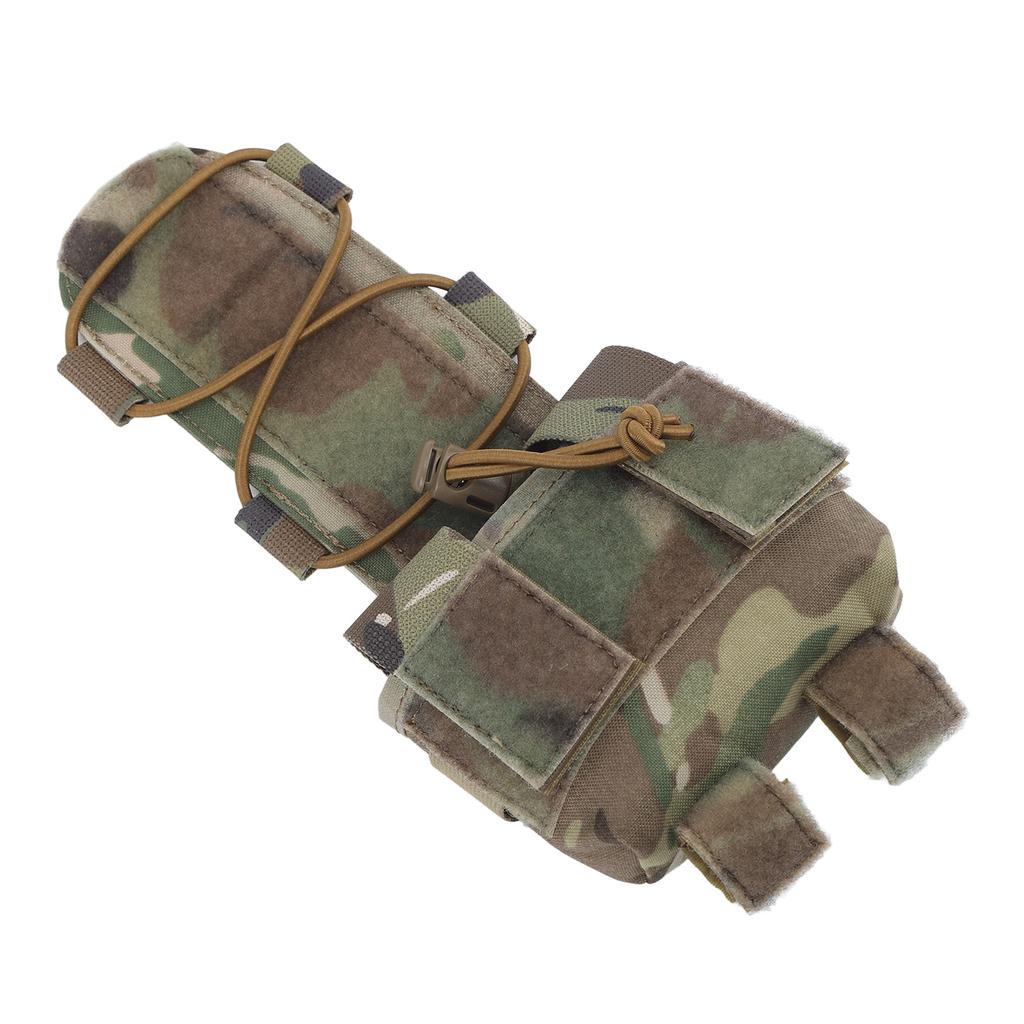 Helmet Battery Pouch for MK2 Kaudura Helmet Battery Pack Storage Bag Accessory with Hook and Loop for Shooting Cycling