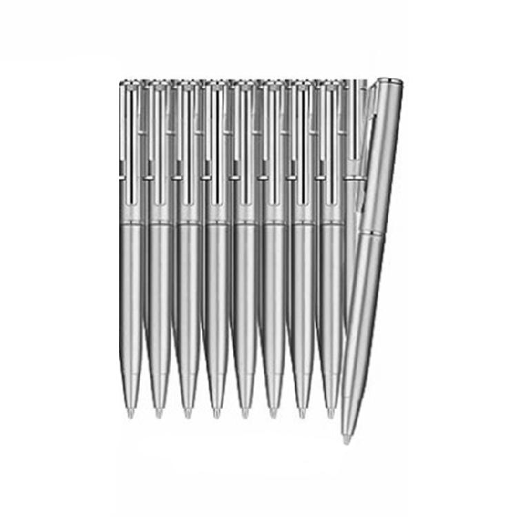 10Pieces Twist to Open/Close Metal Ballpoint Pen Office Signing Pen for Office School, 1.0mm Pen Tip Smooth to Write