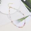 GEMCHIC Women's Natural Stone Beaded Necklace Gold Plated Copper Colorful Choker