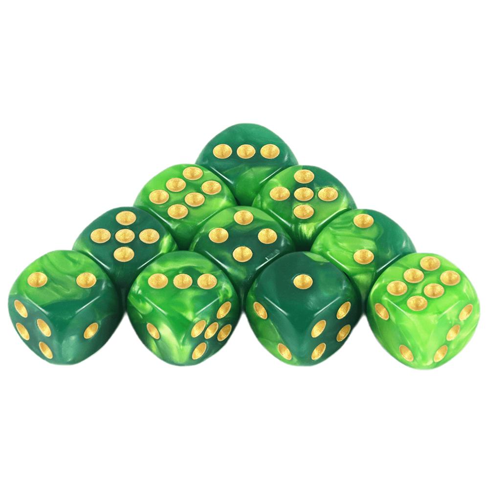 Mix Color Effect 12mm D6 Cube Playing for Gambling Board Game,Tabletop Game, Games Poker Dice