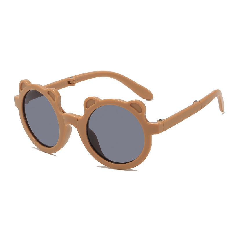 Nové skládací dětské sluneční brýle módní medvídkové sluneční brýle pro chlapce a dívky dětské roztomilé brýle sluneční clona UV ochrana