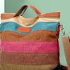 Multicolor Canvas Bag Fashionable Comfortable Casual Large Capacity Crossbody Bag for Women Female Multicolor Free Size