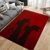 Silhouette Hands Red Background suitable as a non-slip mat for the living room or bedroom sofa