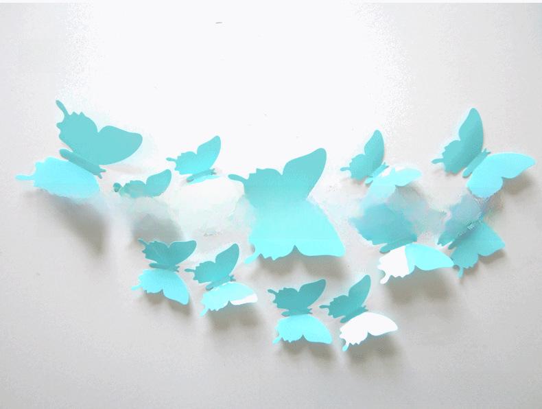PVC Removable Butterfly Wall Sticker H-010