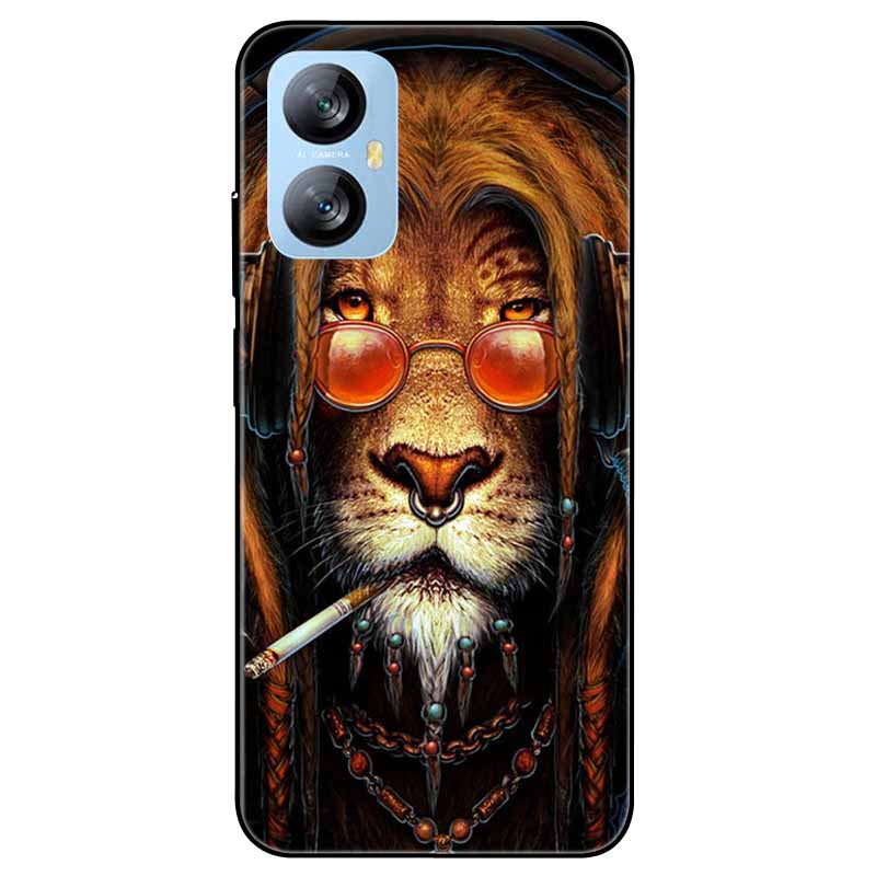 Für Blackview A52 Pro Hülle Handyhülle Stoßfeste Schwarz lackierte TPU Hülle für Blackview A52 Pro Silikon Weicher Bumper A52Pro Süß