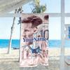Messi Personalized Text Beach Towel Quick-Dry Soft Microfiber Suitable for Swimming Gym Camping Yoga Vacation