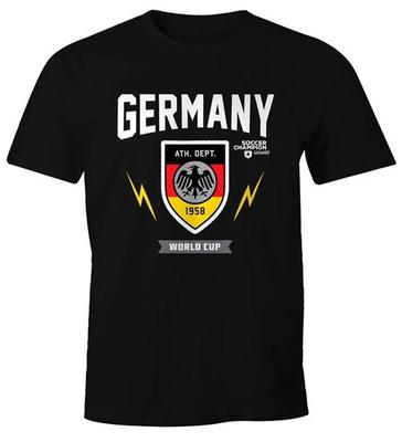 Heren WK Shirt 2018 Duitsland Duitsland Retro Motief Print Print-