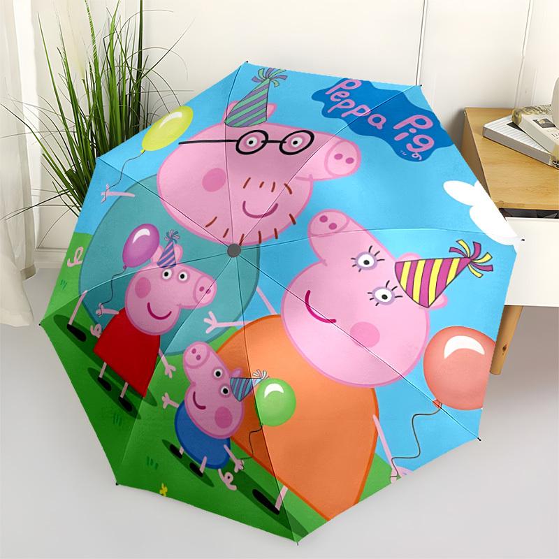 

1pc Peppa Pig Umbrella Portable Home Essential Umbrella Folding Umbrella Durable Iron Frame yy251128072