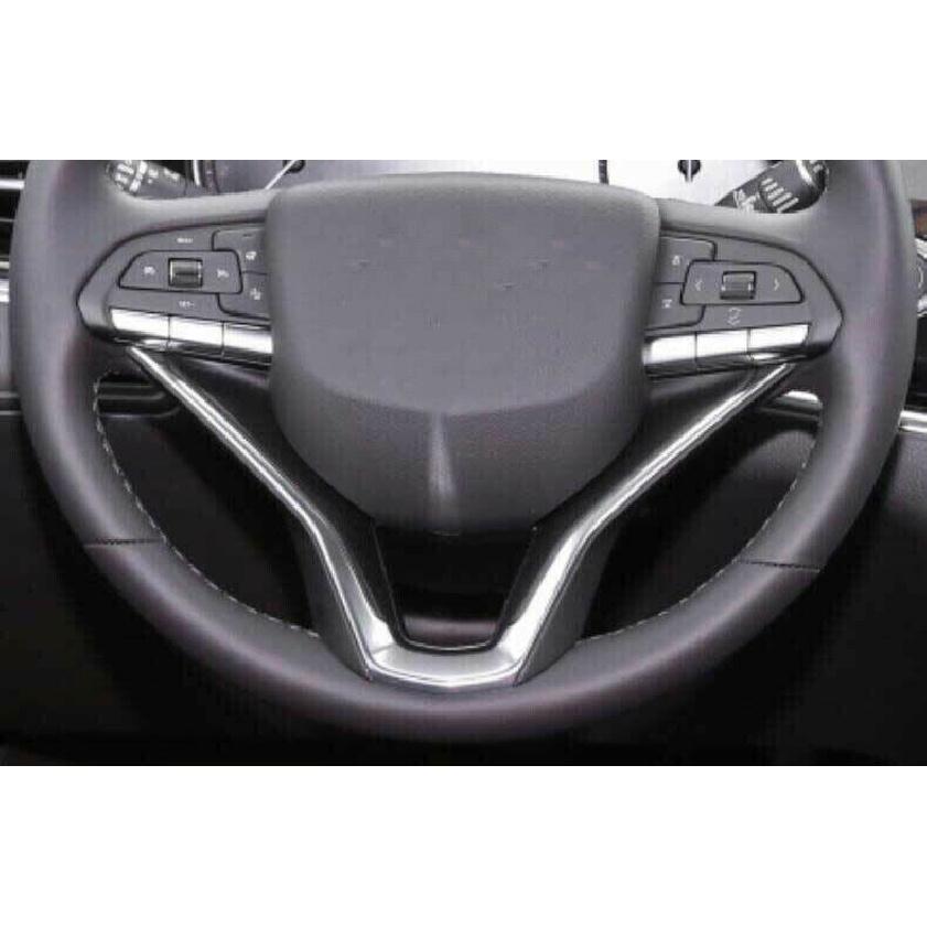 For Cadillac XT6 2020-22 Carbon Fiber Car Steering Wheel U Type Cover Trim 3PCS