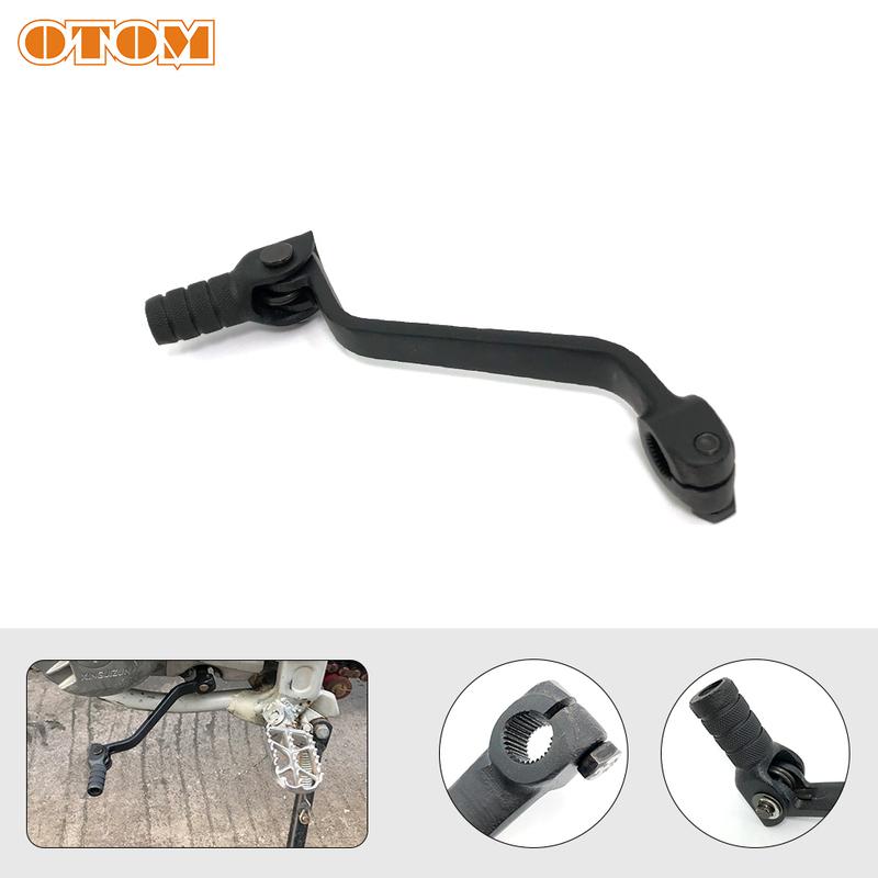 OTOM Motorcycle X6 Gear Shift Lever Anti-Drop Folding Gearshift Steel Pedal For HONDA CB125 CRF230 YAMAHA DT230 MT250 KAYO T2 T6