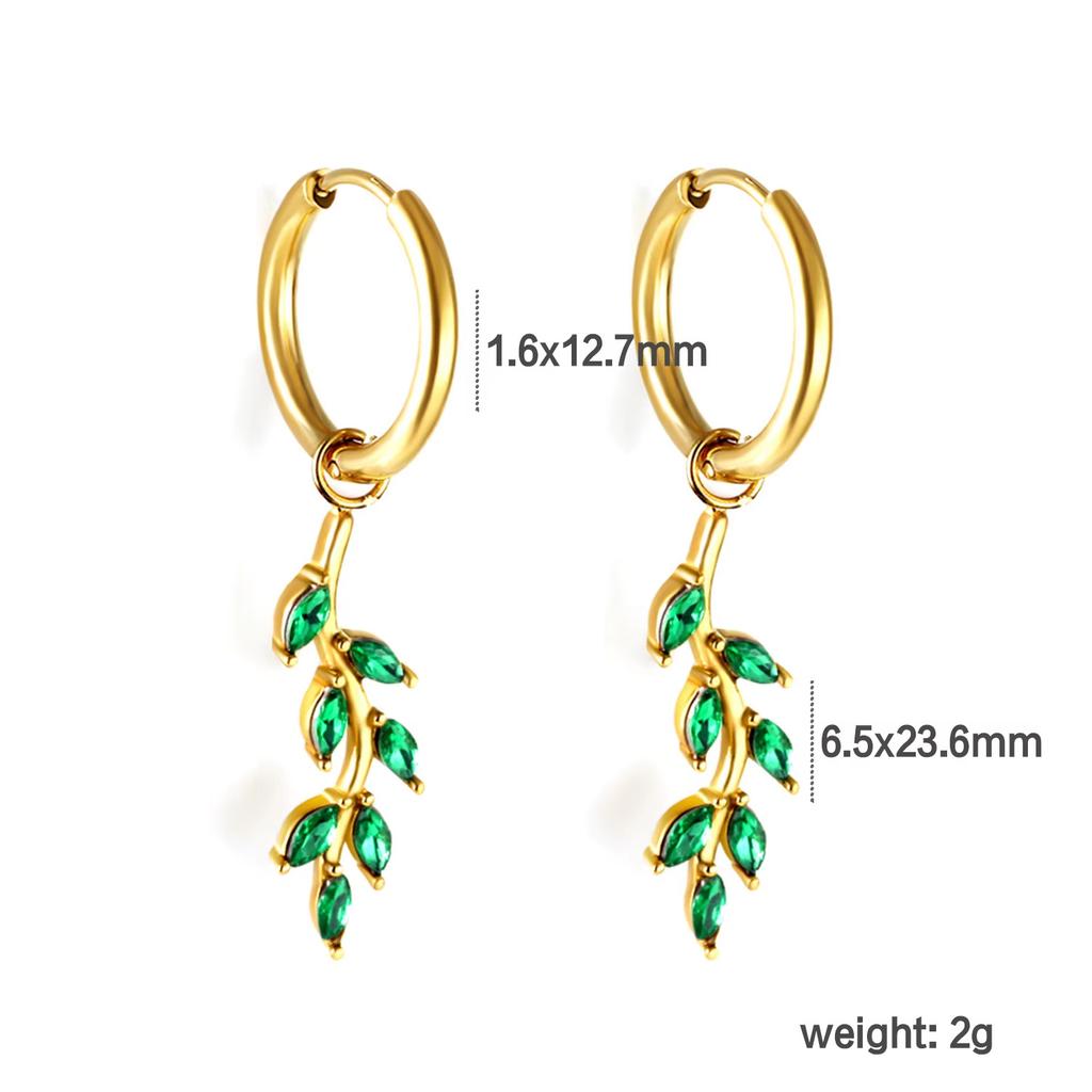 Luxury Fan Shaped Short Stud Earrings For Women Hypoallergenic Vacuum Plating Elegant And Versatile