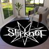 1pc Slipknot Band Logo Music Metal Round carpet, Made of Polyester,Perfect for Decorating Office Chairs, Living Rooms,fplt130