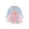 Girl Baby Cotton Dress Long Sleeve A-line Skirt Han Style Button Collar Ancient Gauze Puffy Dress