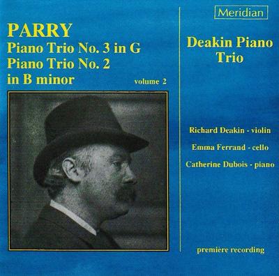 CD DEAKIN PIANO TRIO - Piano Trios 2 & 3 CDE84255 Meridian 1993 UK Classical Used