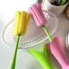 Glass Cleaning Brush Flower Household Cup Brush Long Handle Dish Scrubber Household Cleaning Tool For Wine Glass Travel Cup Pet